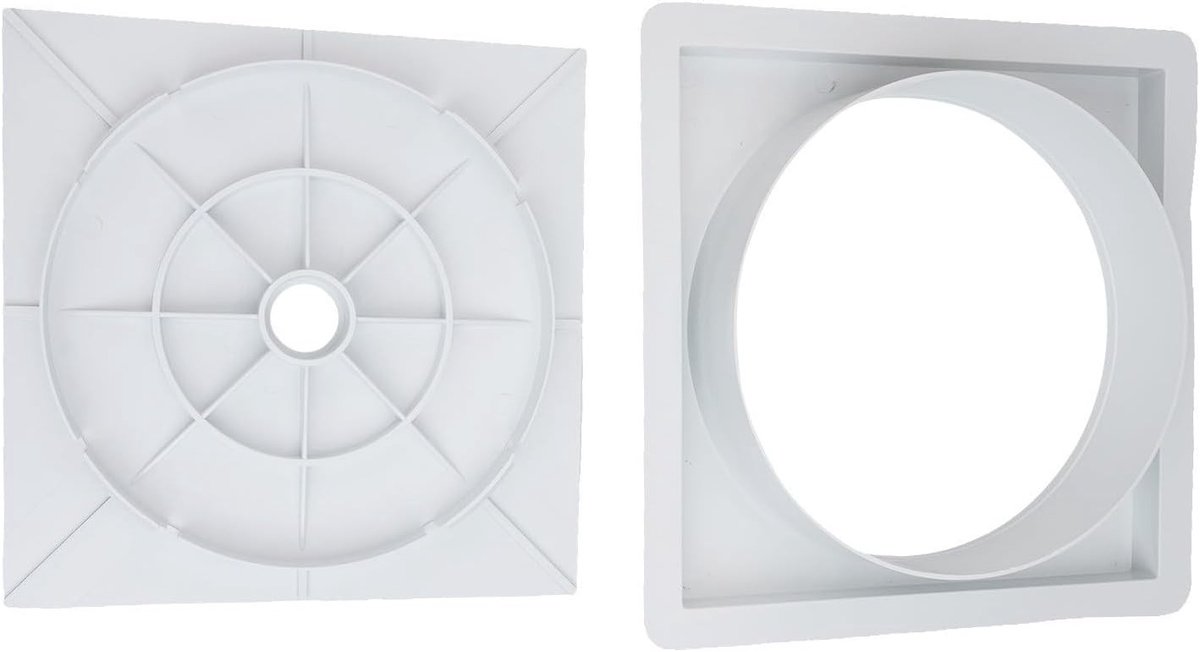 Hoogwaardige Skimmer Cover met Extensie Ringen en Topkap voor Medium Skimmers, 25x21.5cm, Duurzaam en Waterdicht
