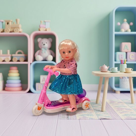 pop speelgoed pop Modepop Modepoppen Barbiepop pop speelgoed poppen modepop modepoppen speelgoed scooter step van POP — afbeelding 2
