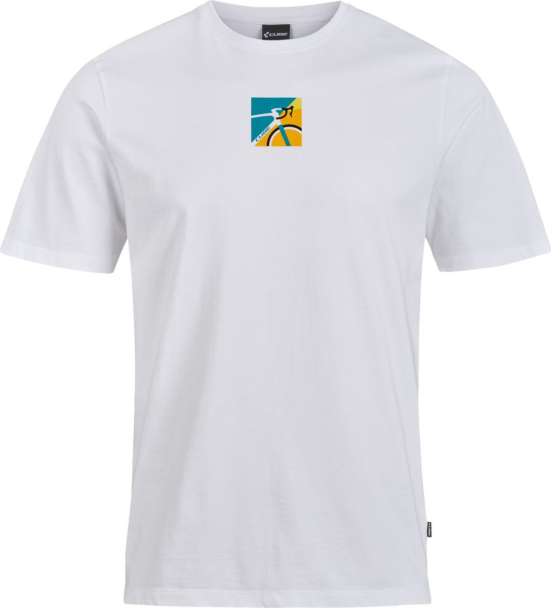 CUBE Organisch Fietsshirt BOXED MOTION WHITE XS