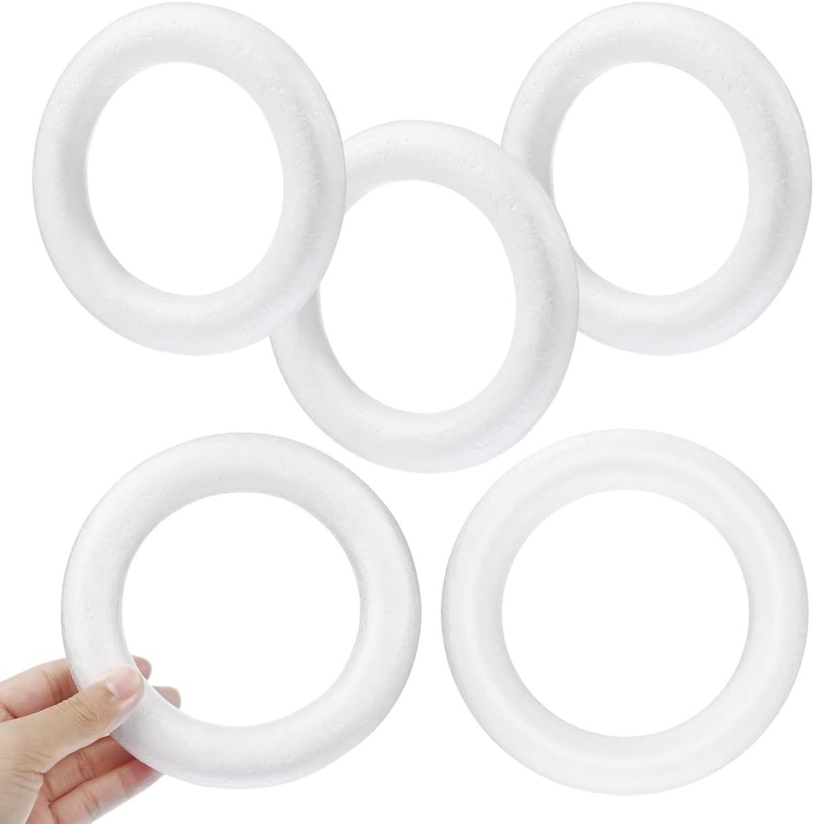 12 stuks DIY kerstslingers, polystyreen vormen voor handwerk, decoraties en creatieve projecten, accessoires voor feestdagen