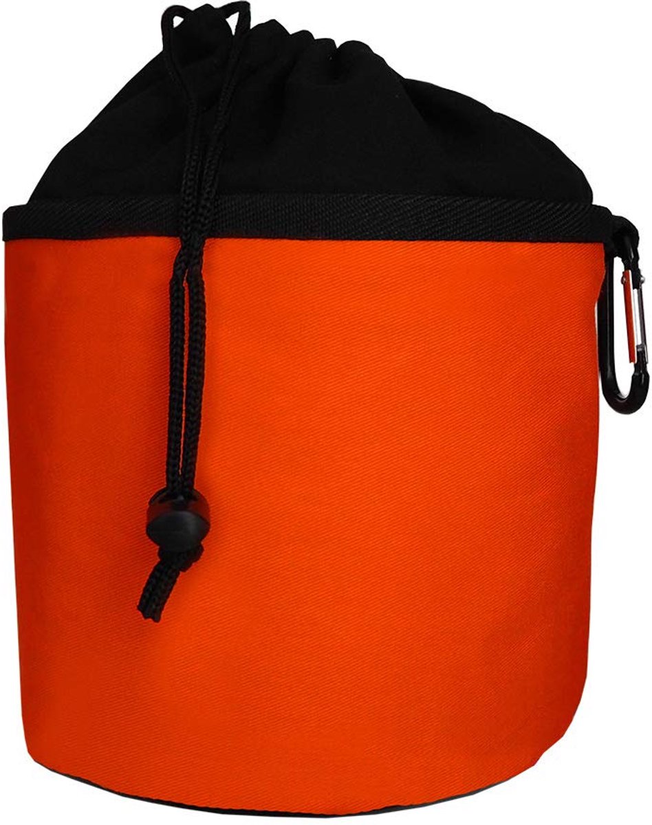 Opbergtas voor wasknijpers - katoen - rood - met karabijnhaak voor eenvoudig ophangen - ShopVlot