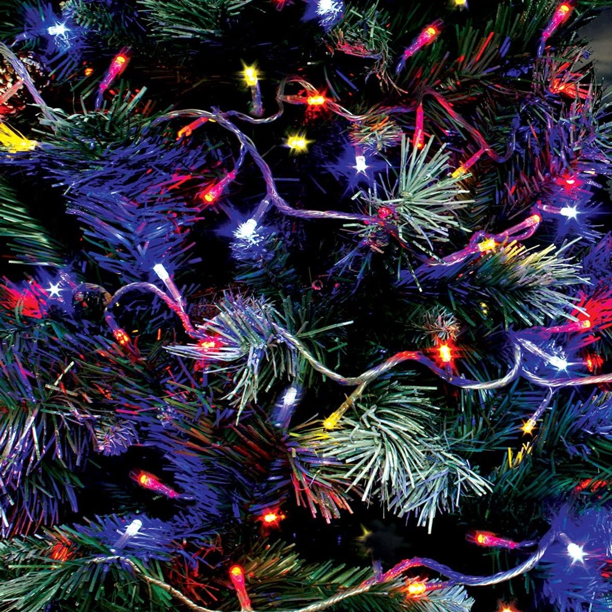The Christmas Workshop 70340 Multi-Colored Outdoor Christmas Lights - 100 LED Christmas Tree Lights - 9.9m Long - ShopVlot