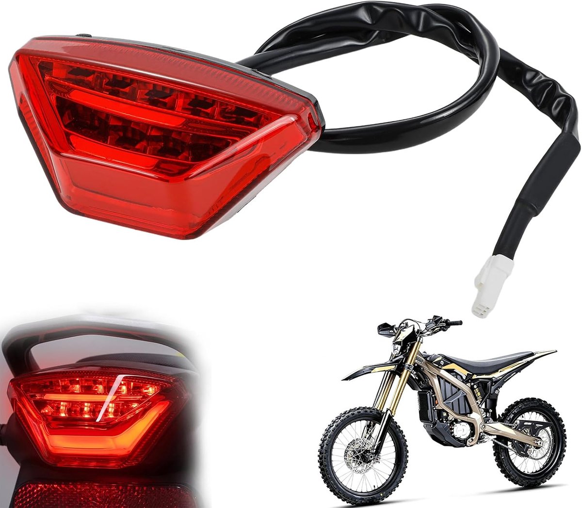 LED Motorcycle Rear Light for Sur Ron Ultra Bee, Dirtbike, Motorcycle Use - ShopVlot