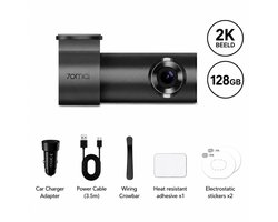 ByRoos Gadget - Dashcam - Auto Videorecorder - 128GB - 2K - HK UP03 - 24 Uur Parkeerbewaking - Groothoeklens - Nachtzicht - Incl. App - Zwart