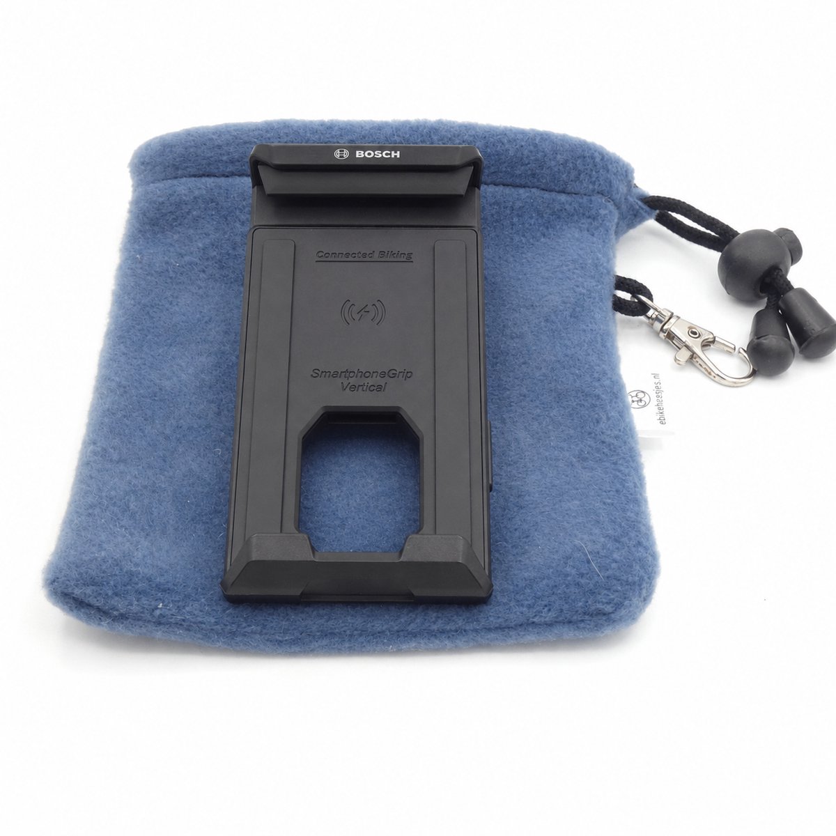 Ebike hoesje xl display Bosch Smartphone grip verticaal Jeans Blauw softshell DLX