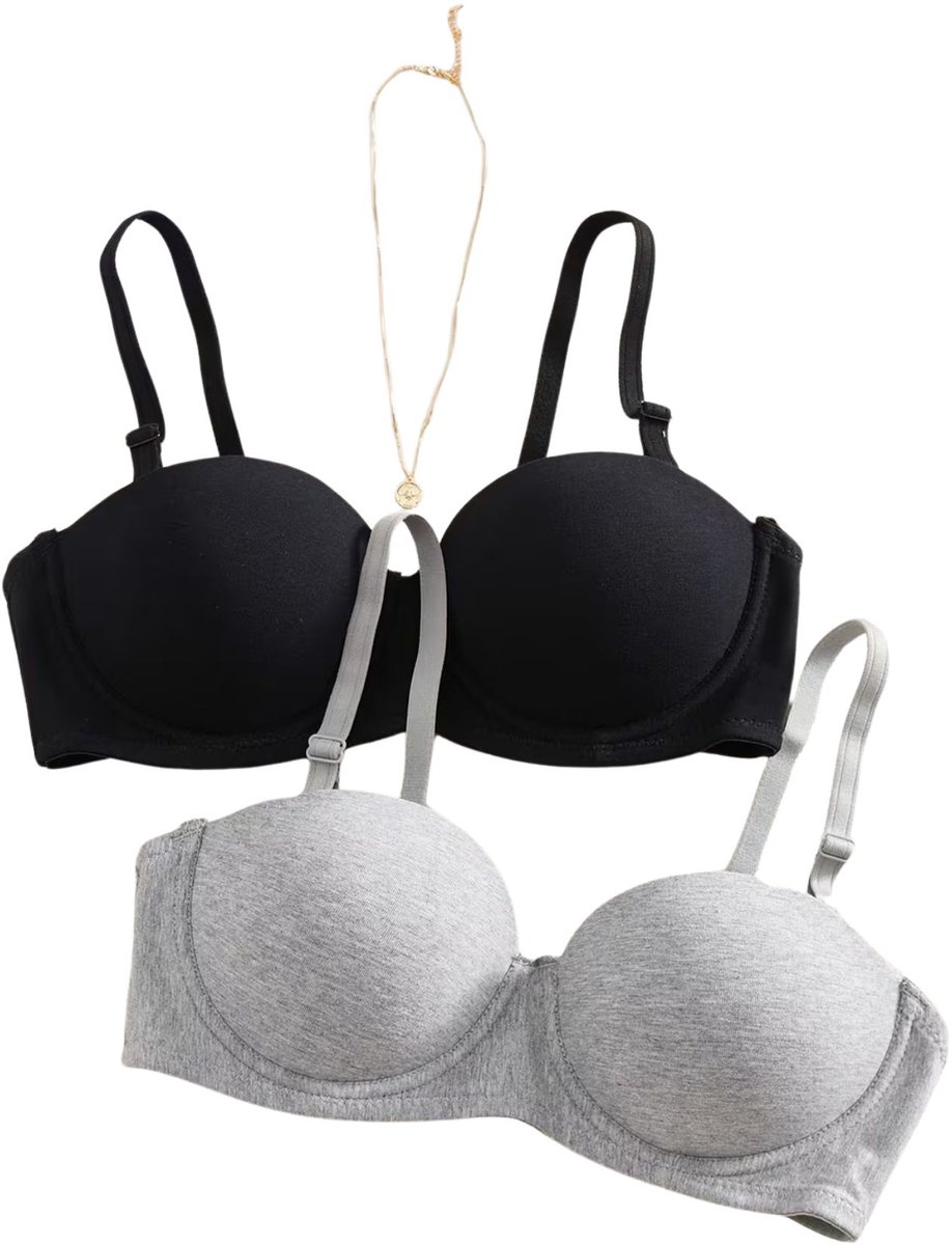 Currero BH Zonder Beugel - Strapless - Zonder Bandjes - Met Voorsluiting - Push-up Bh's - Comfort Beha - Comfortabel - Grote Sluiting - Veelkleurig
