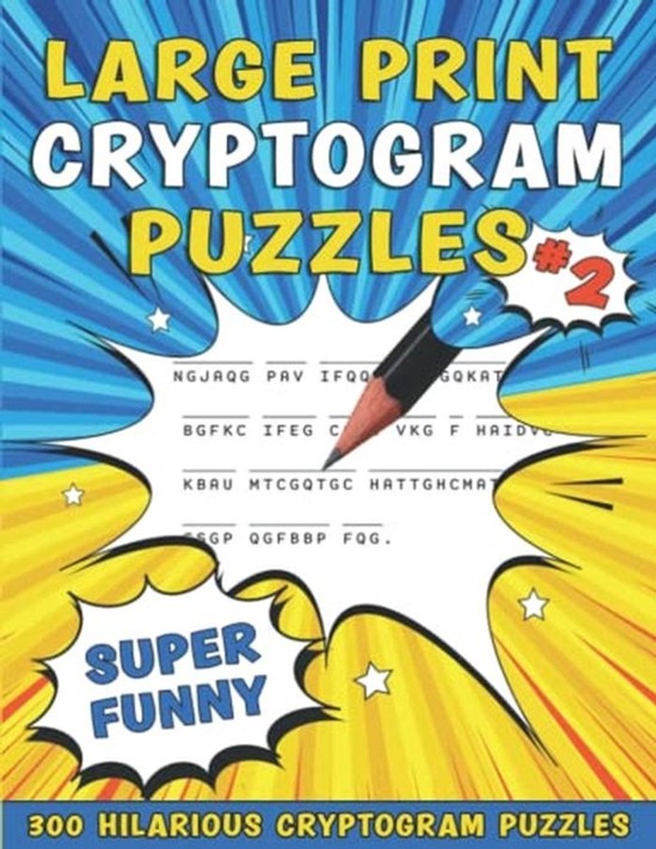 Grote Lettergroottes Cryptogrammen Puzzels Deel 2