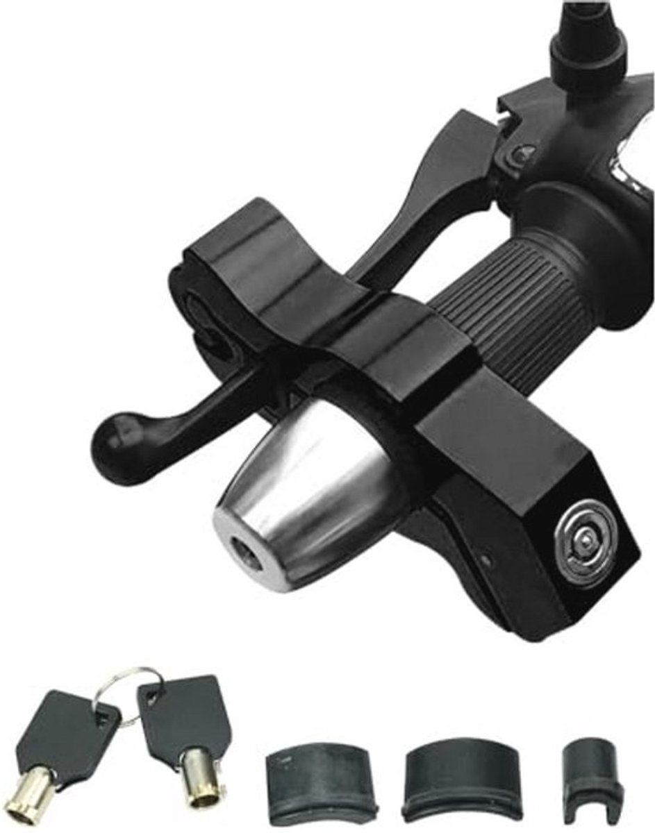 CNC Aluminiumlegering Remhendel Slot met 2 Sleutels voor Scooter en Bromfiets