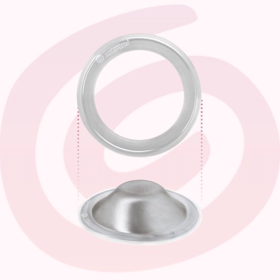 Silverette® Tepelkapjes - XL + O-FEEL™ Ringen - Originele Zilveren Tepelhoedjes - Klinisch Getest - 925 Zilver van Silverette® — afbeelding 3
