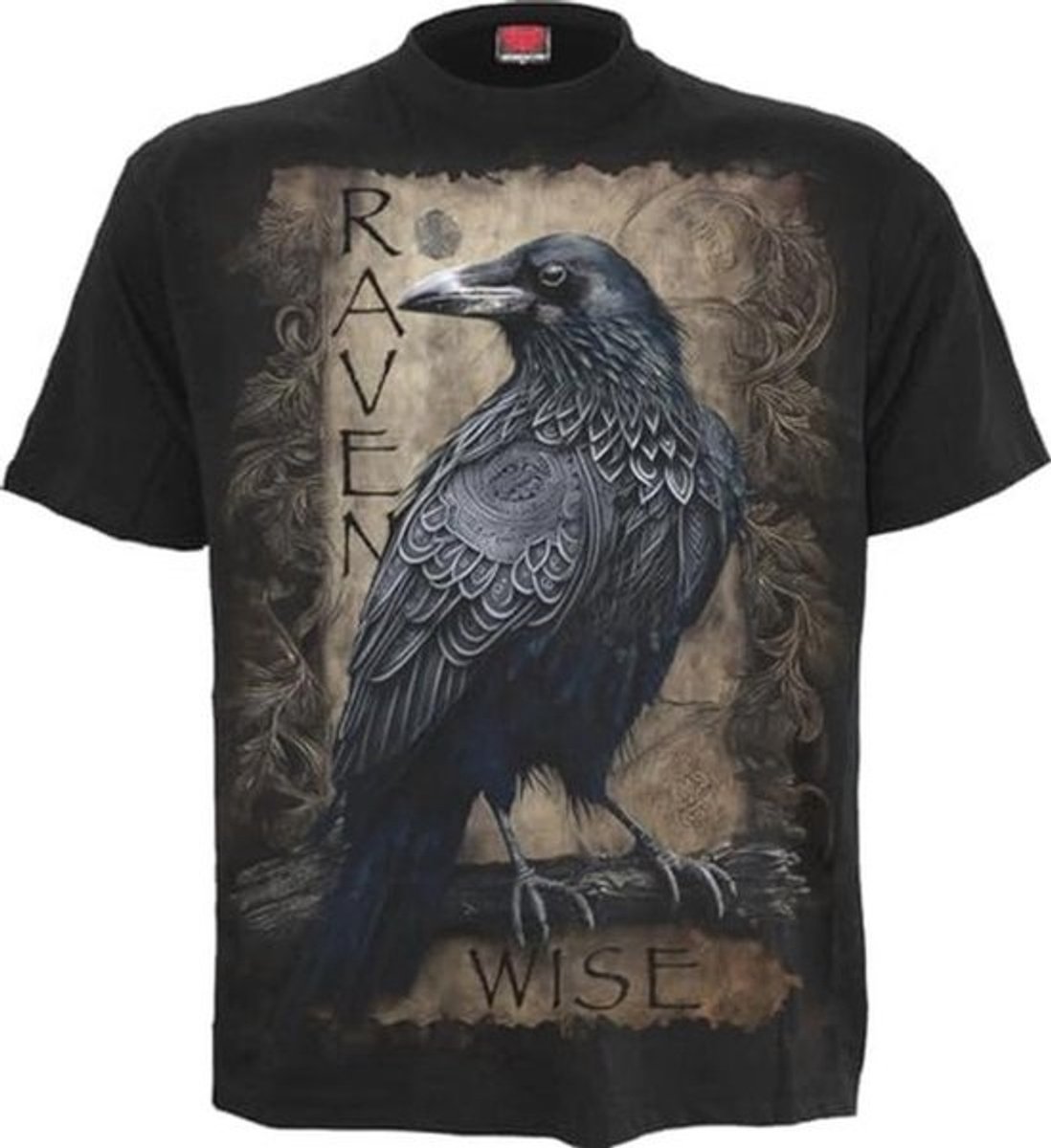 Zwart T-shirt met Dieren en Horror Motief