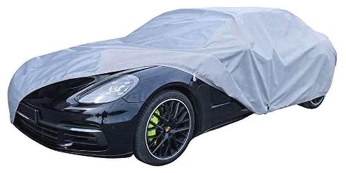 Waterdicht Afdekzeil voor Auto | Bescherming Tegen Weersinvloeden | Voorruitafdekking | Zonne bescherming | Autohoes Buiten, 355-380 cm Hatchback