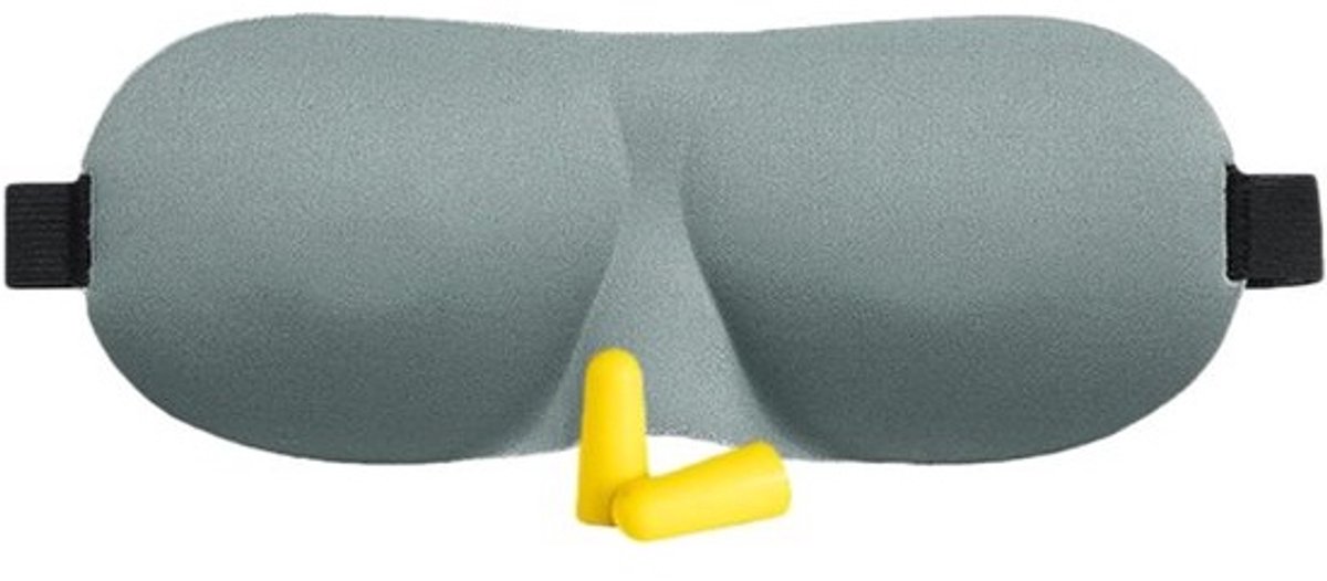 Slaapmasker - Verduisterend Oogmasker - Ontspannen Slapen - Haarvriendelijk Ontwerp - 23 x 9 cm - Zwart