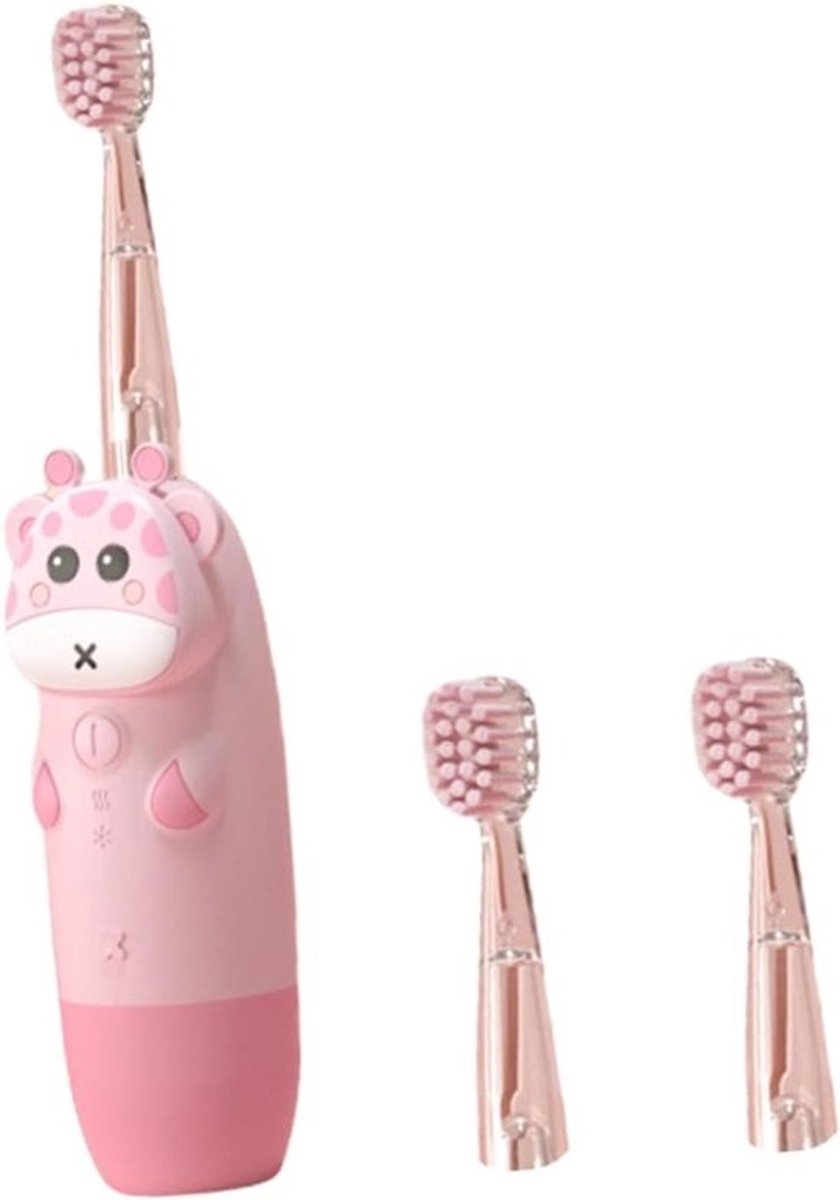 Elektrische Tandenborstel - Kinder Tandenborstel - Dagelijkse Mondhygiëne - Verstelbare Borstelkop - 16 x 4 x 4 cm - Roze