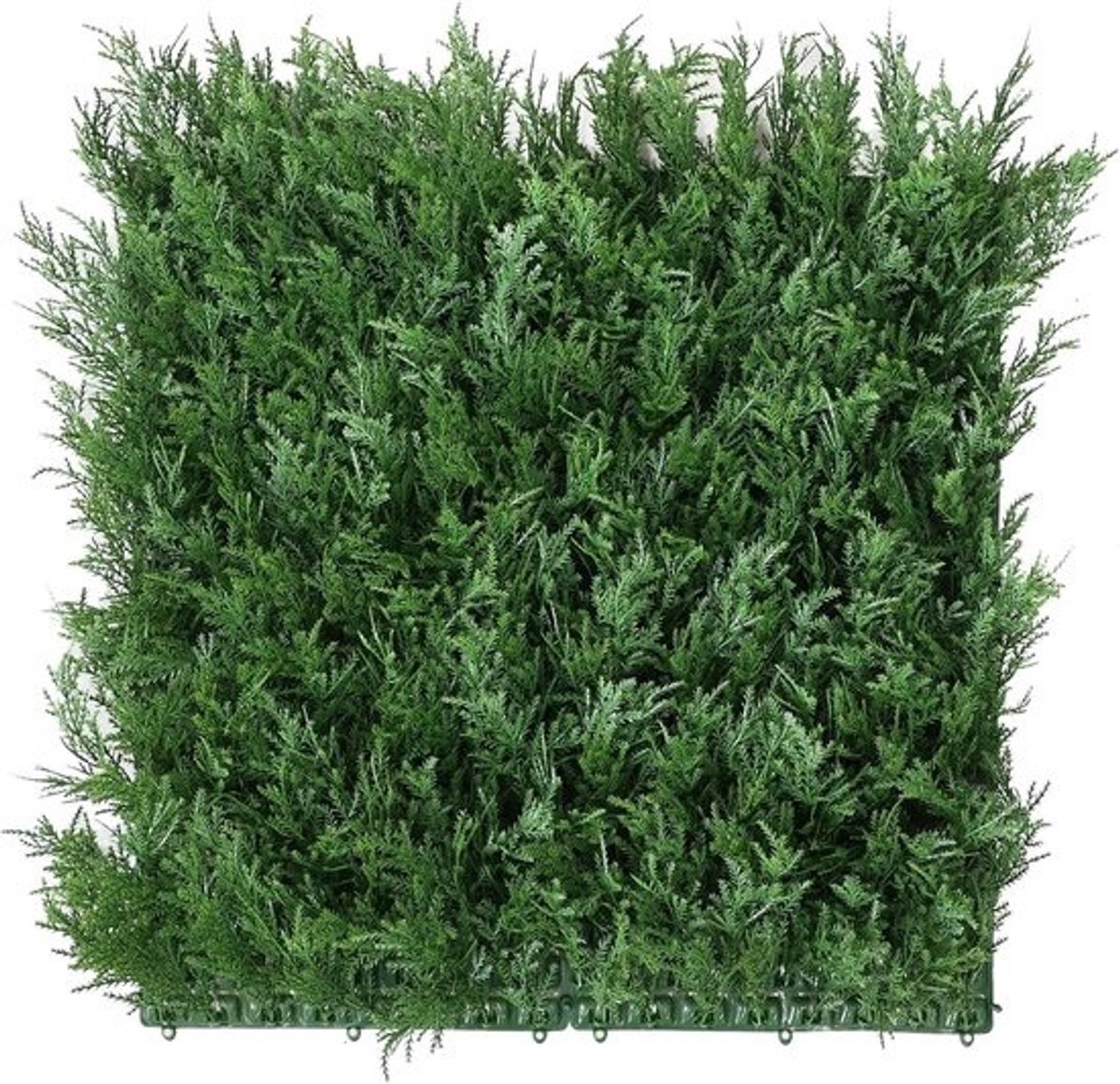 Verticale Tuin - Wanddecoratie - Buiten Decoreren - Realistisch Blad - 100x100cm - Groen