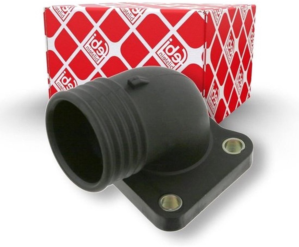 Koelwaterflens - Cilinderkop flens Afdichtingsflens - Motor koelen - Met afdichting - 1 stuk - Zwart