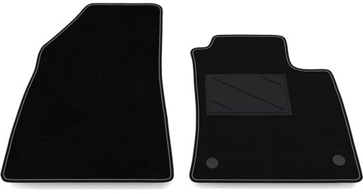 Automatten Renault Clio - Vloermatten auto - Auto interieur beschermen - Specifiek gevormd ontwerp - Set van 2 stuks - Zwart