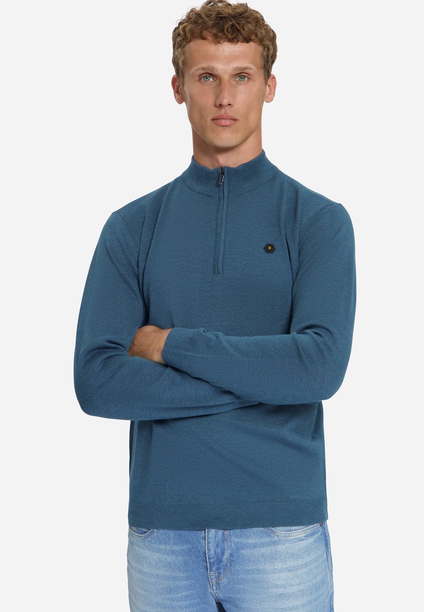Melange Half-Zip Trui
