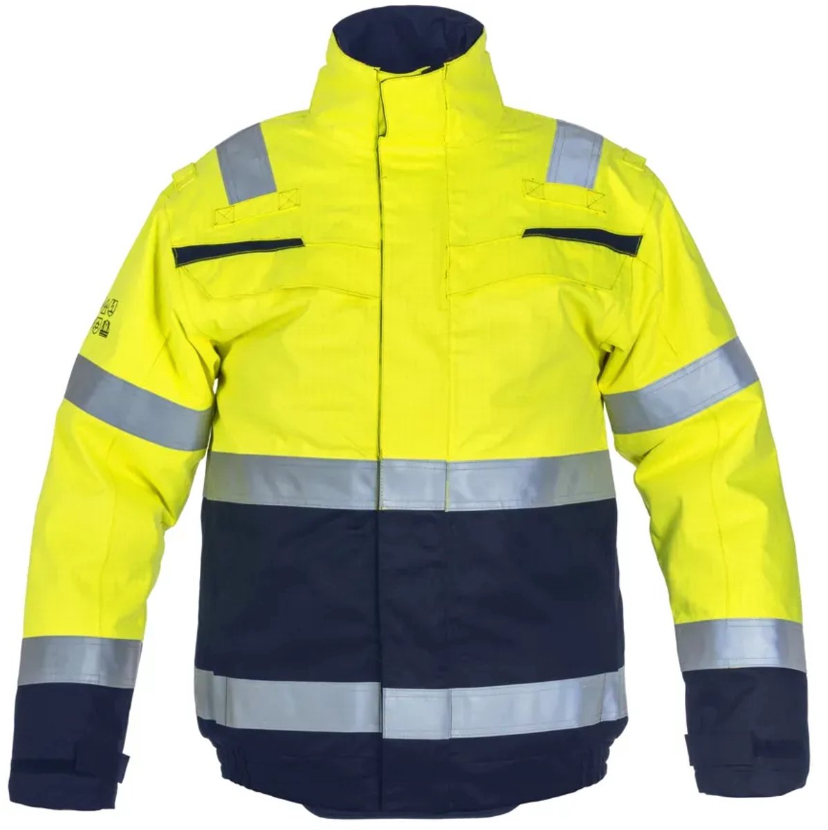 Multinorm Jack Morpeth - Fluor Geel - Marine - maat 3XL