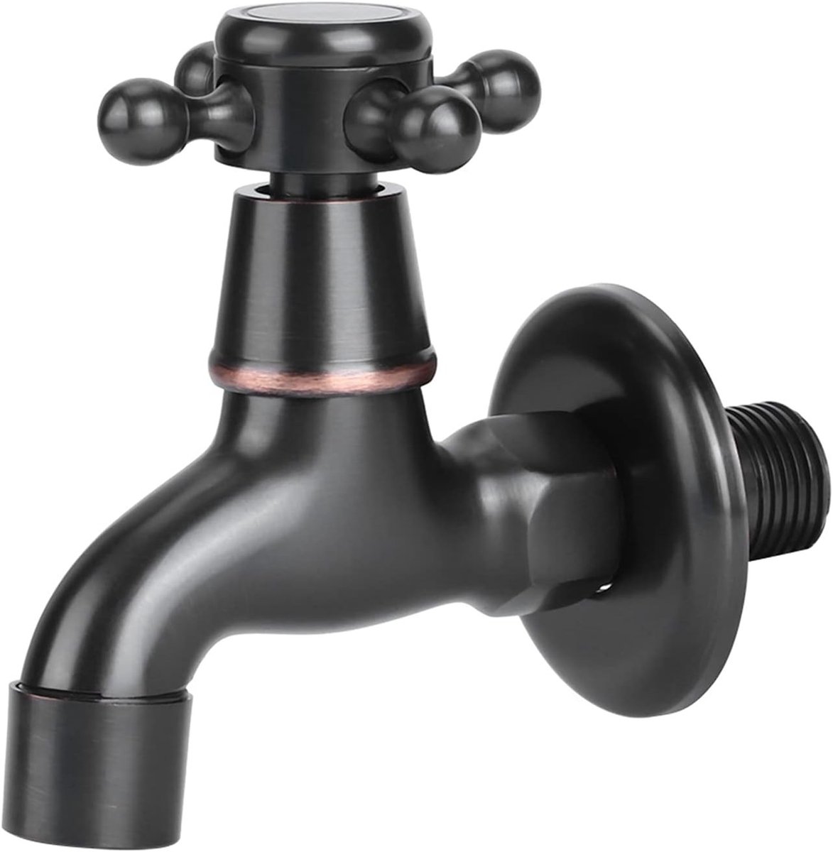 Retro Koperen Muurkraan - Klassieke Waterkraan voor Badkamer en Tuin, Enkele Koudwaterkraan met Snelle Opening