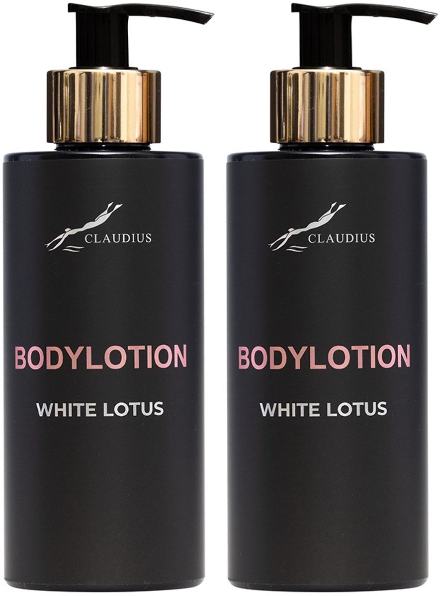 Showergel White Lotus 300 ml - gouden pomp - 2 stuks