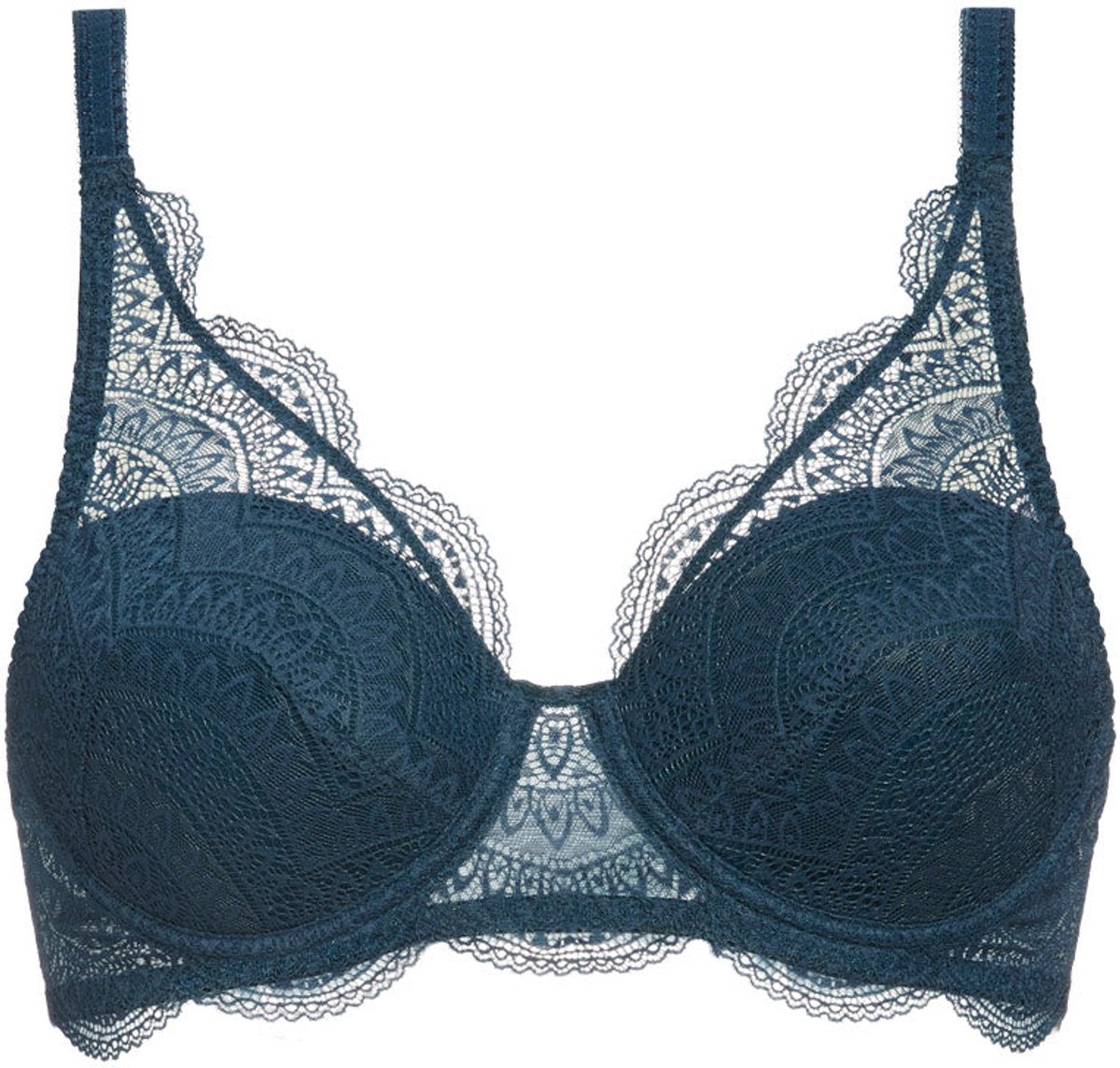 Simone Pérèle - Karma Balconette Spacer BH Prestige Blue - maat 90D - Blauw