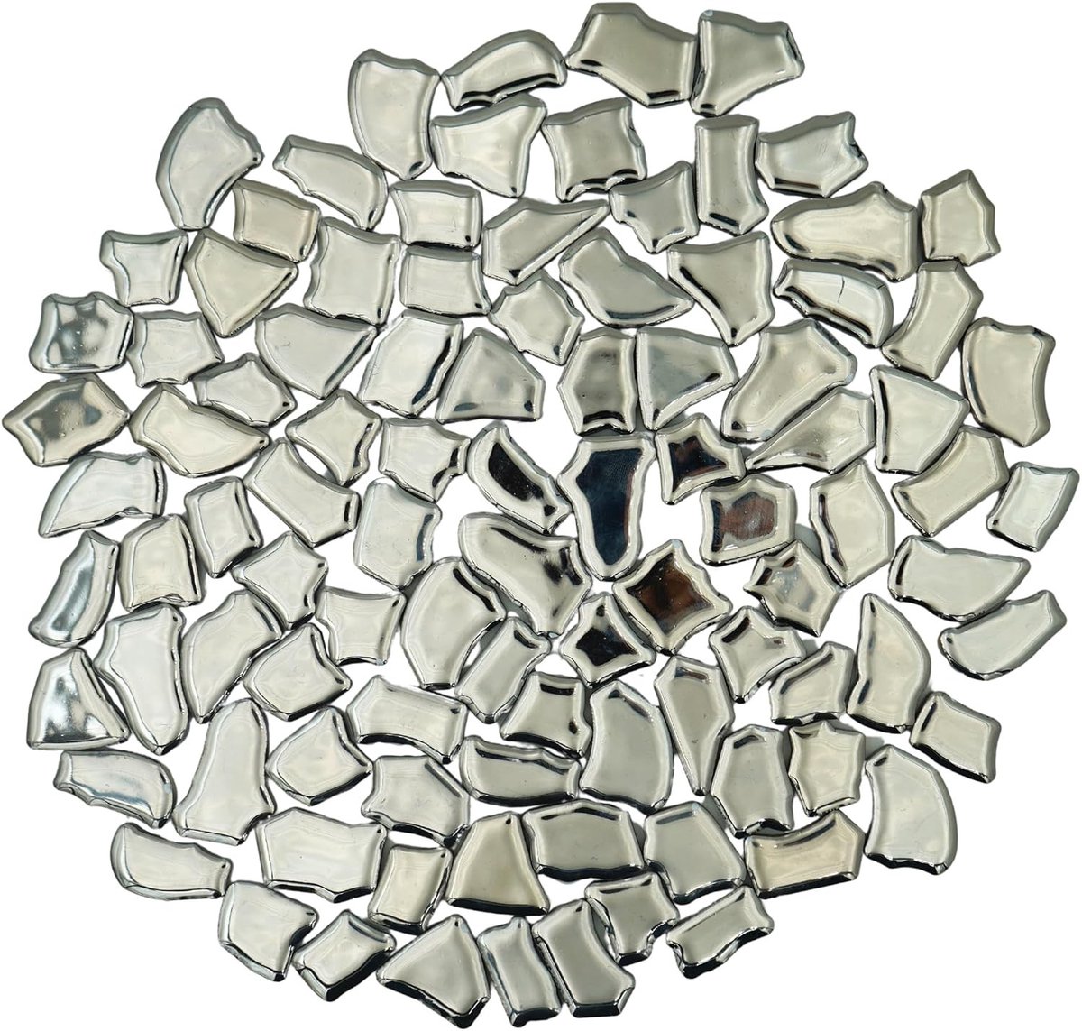 Kleurrijke keramische mozaïektegels voor DIY projecten in badkamer, keuken, woonkamer en tuin - 0.5kg, groot en onregelmatig