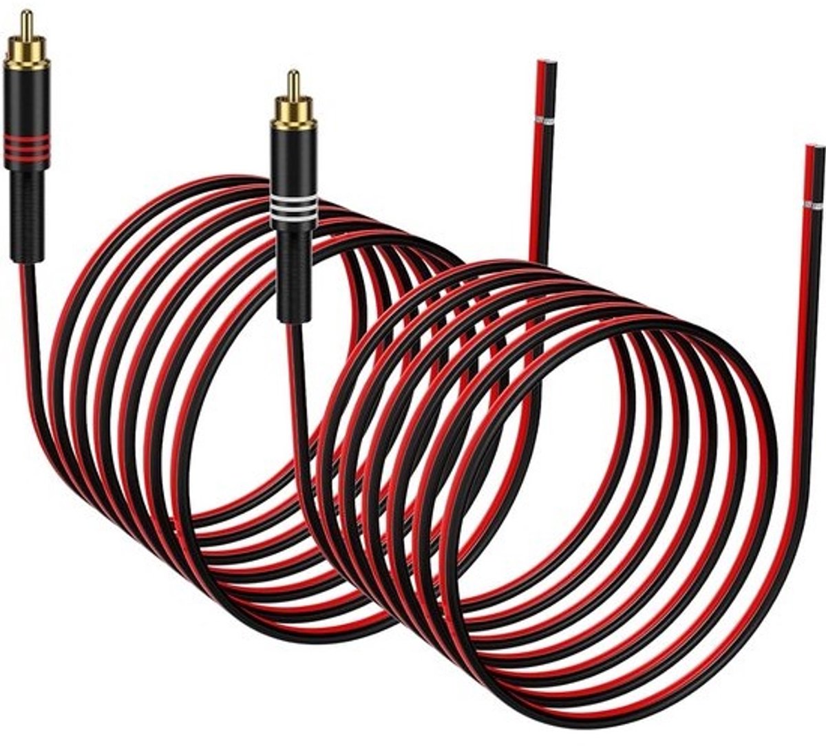 RCA naar luidsprekerkabelaansluiting Adapter - 2 Pack 20AWG 4.5m