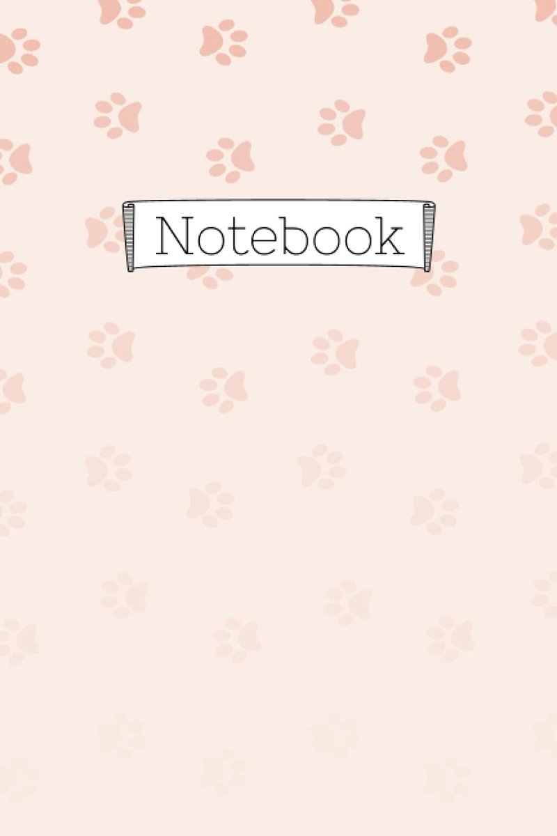 Paw Print Notebook (Journal, Diary, Notes, Doodles) - ShopVlot
