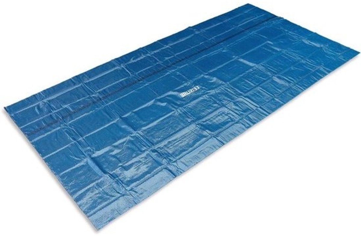 Zonne-afdekzeil - Zwembadafdekking - Water Beschermen - Verwarmt Zwembad - 260 x 160 cm - Zwart/Blauw
