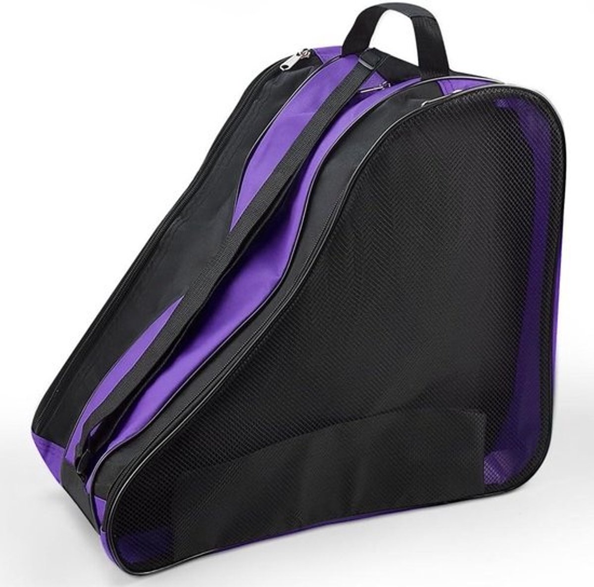 Sporttas - Schoenentas - Sportuitrusting Vervoeren - Ademende Mesh Vakken - 37 x 27 x 37 cm - Paars