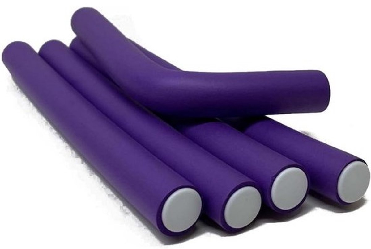 Grote Flexibele Schuim Haarrollers voor Nat of Droog Haar - 5 Stuks