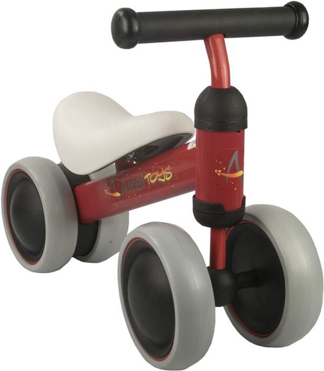 Loopfiets 4 Wielen voor Baby en Dreumes | Eerste Fiets Zonder Pedalen | Ontwikkeling Evenwicht en Coördinatie | 0-3 Jaar