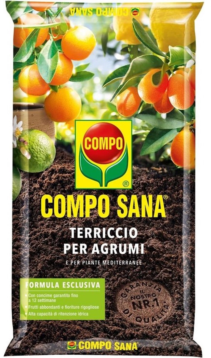 Potgrond voor Citrusplanten en Mediterrane Planten met Klei - 20 Liter Zak
