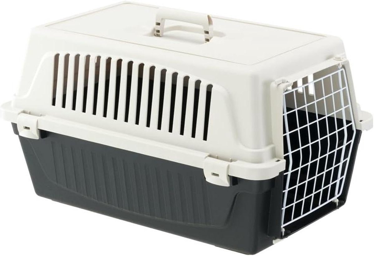 Huisdier Transportbox - Reismand Kat Hond - Veilig Reizen - Grote Ventilatie - 37 x 58 x 32 cm - Zwart