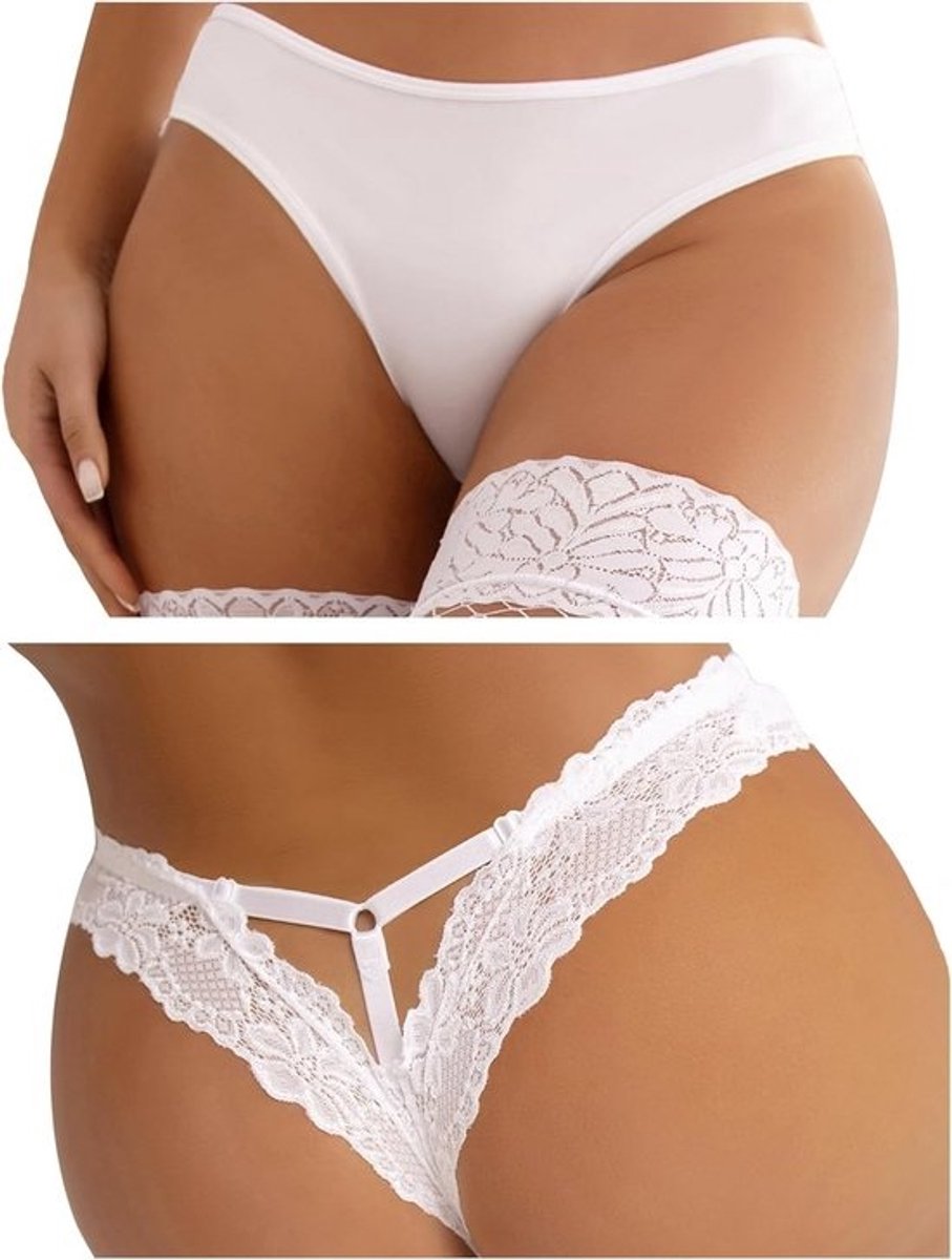 Dames Kant String Hipster Slipje Comfortabel Plus Size Ondergoed
