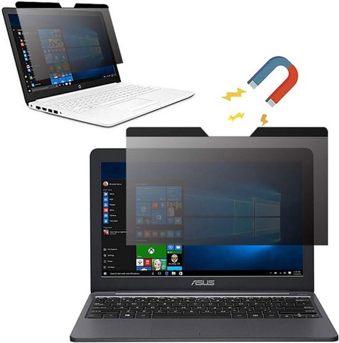 Magnetisch Privacyfilter voor Laptop 15,6 inch - Eenvoudig Bevestigen en Verwijderen