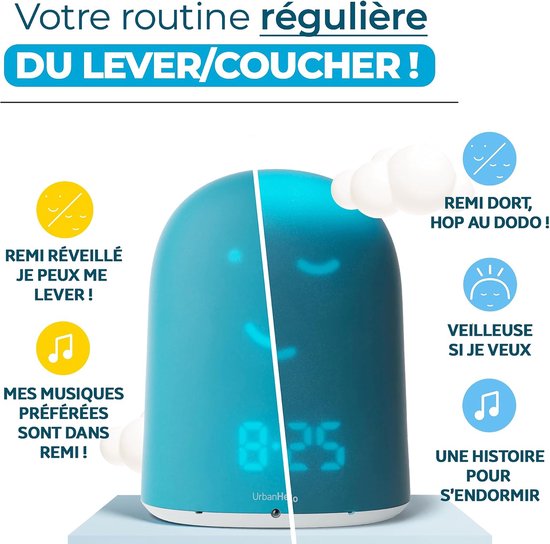 Slaaptrainer Kind - Wekker Babyfoon - Kind Leren Slapen - Audio Babyfoon WLAN - N.v.t. - Blauw — afbeelding 3