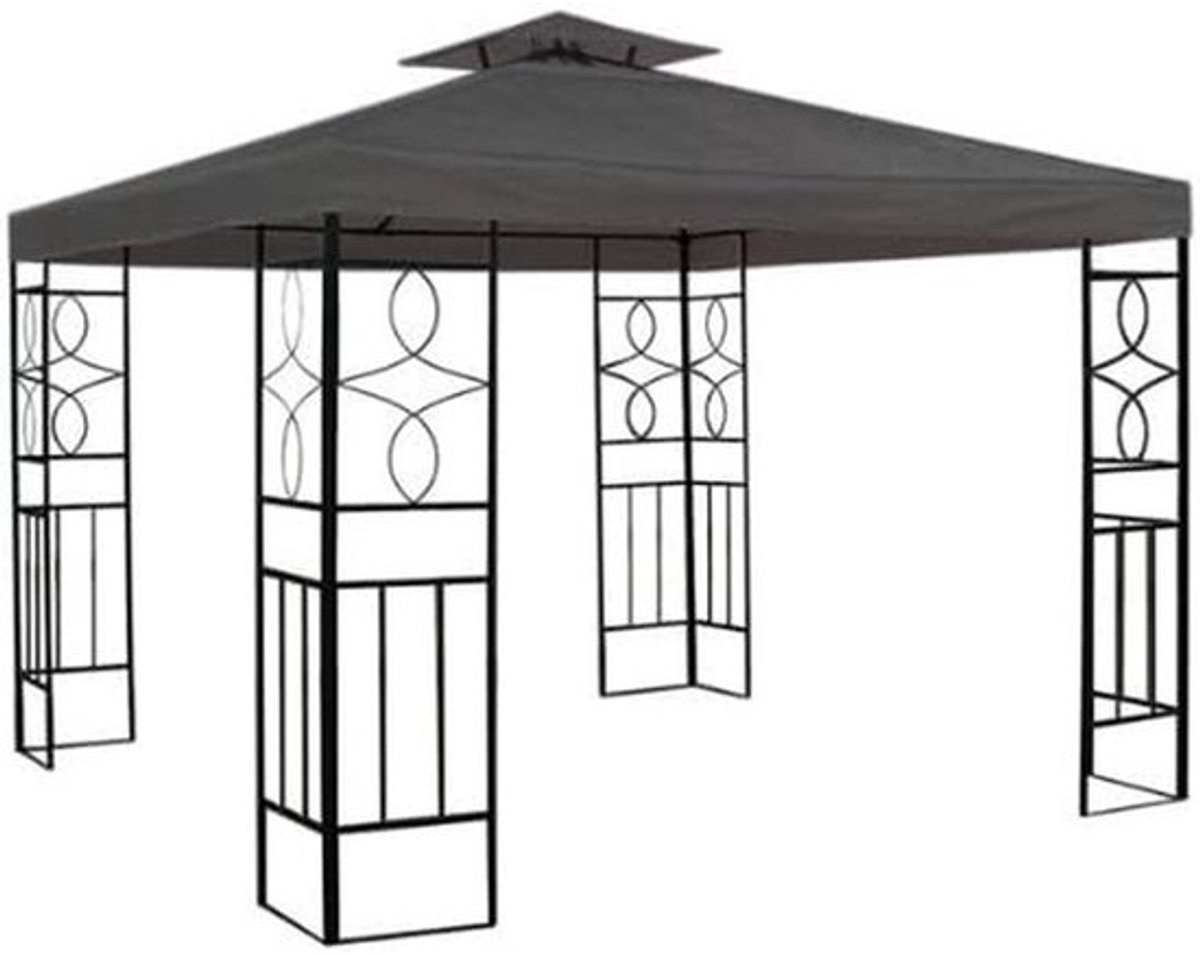 Reserve afdekzeil voor tuinpaviljoen metaal 3x3 meter