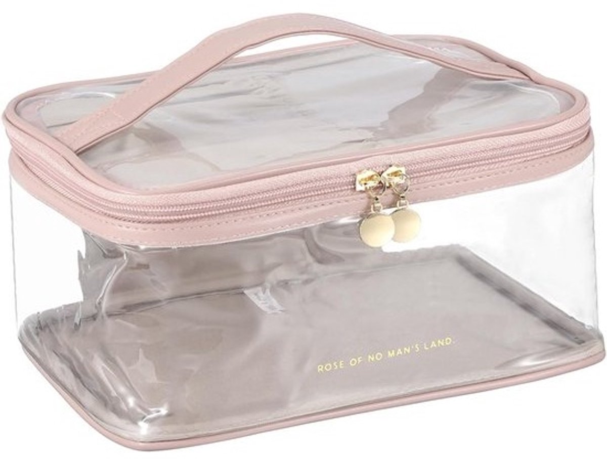 Waterdichte Reis Toilettas met Haken - Grote Transparante Make-up Tas