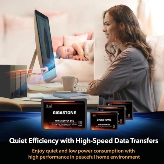 1 TB NAS SSD Drive - Duurzame 2.5 inch SATA Interne Solid State Harde Schijven voor Persoonlijke Cloud Opslag — afbeelding 2