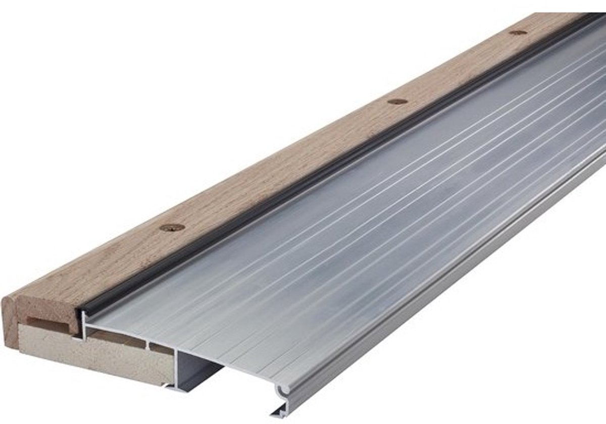 Verstelbare Deurdrempel Aluminium en Hardhout voor Isolatie