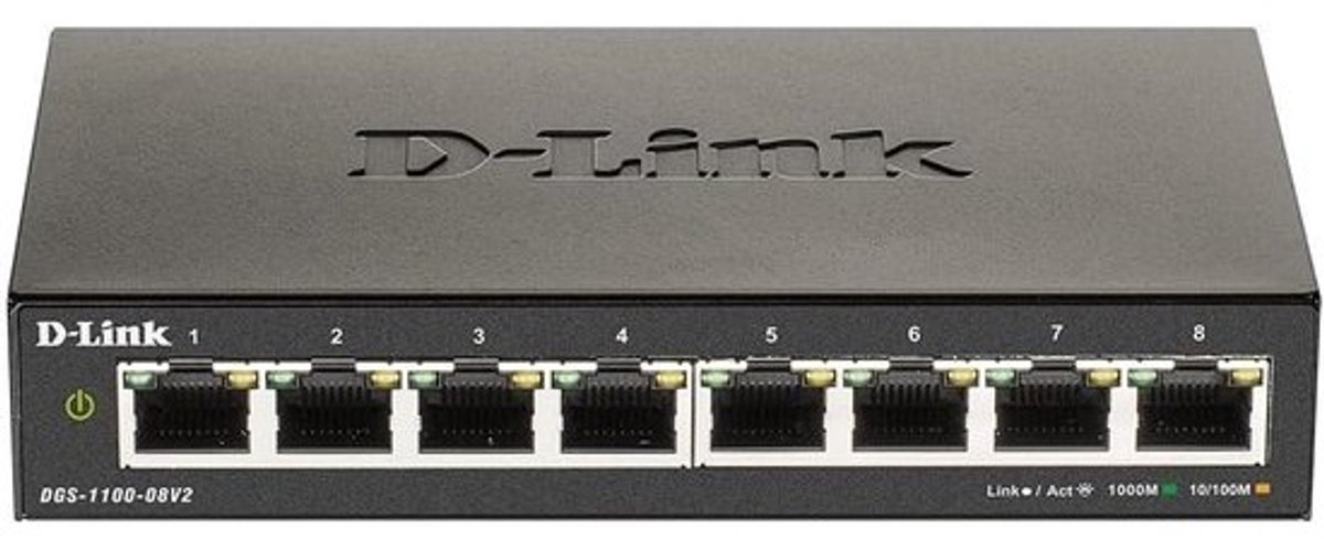8-poorts Smart Managed Gigabit Ethernet Switch voor Desktop