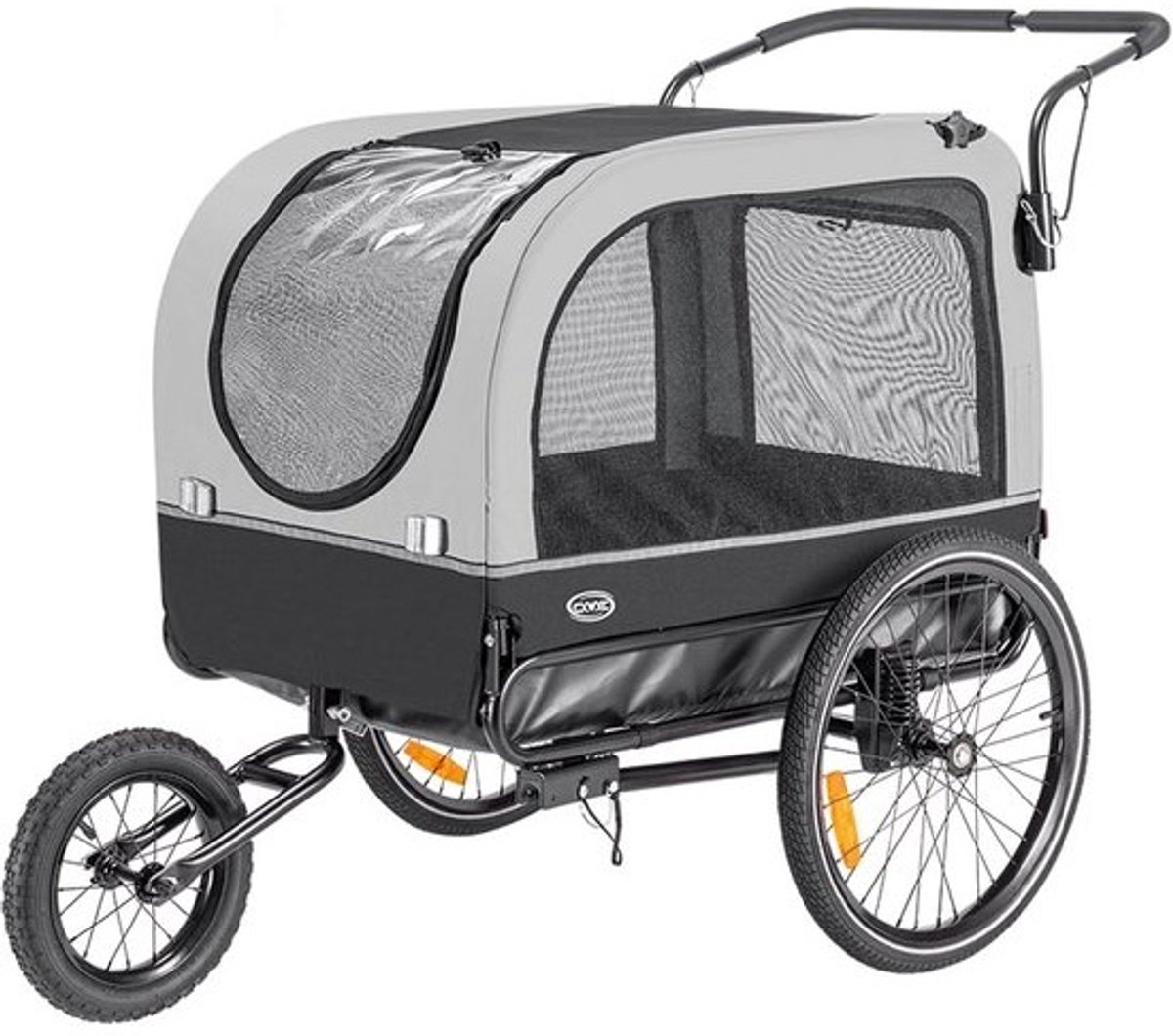 Hondenfietskar 2-in-1 Fietsaanhanger en Jogger met Schokdemper tot 40 kg