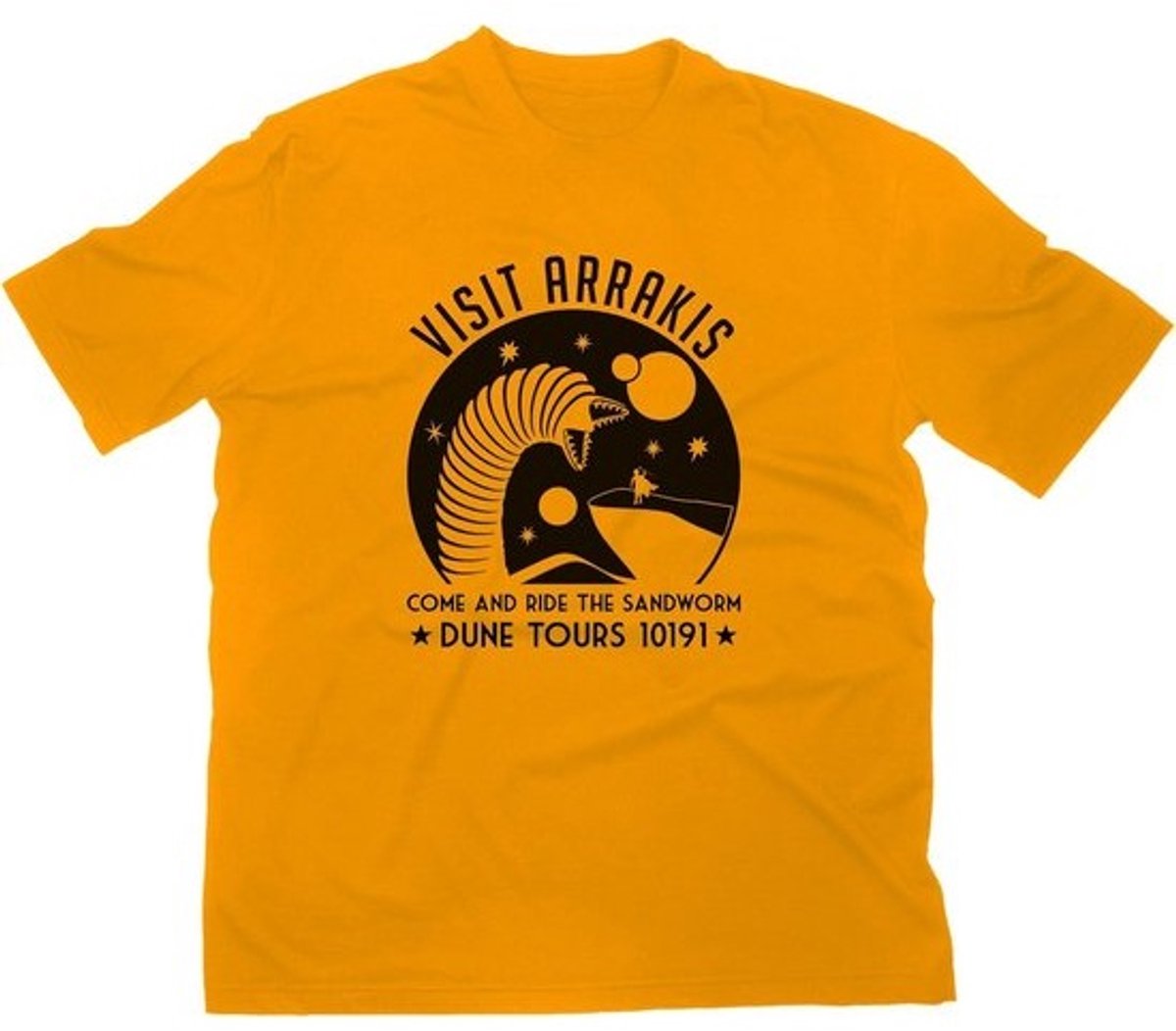 T-shirt met Arrakis-Print – Comfortabel Fan T-shirt van Zachte Katoen – Losse Pasvorm – Makkelijk te Combineren met Jeans en Shorts – Eenvoudig te Wassen
