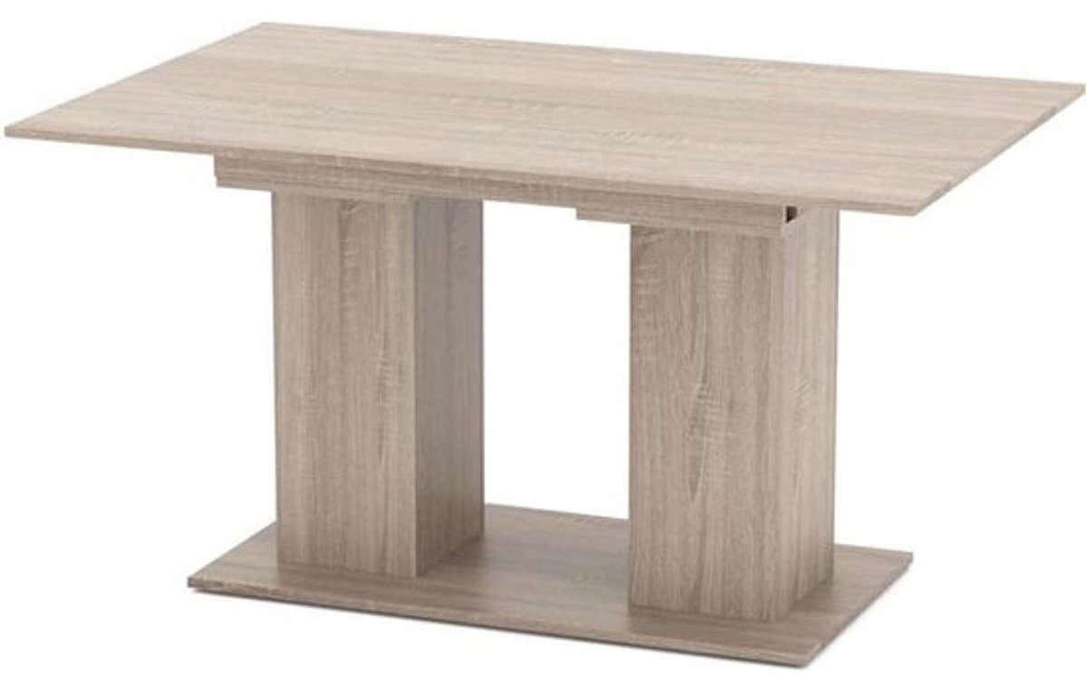 Eettafel - Eetkamer tafel - Gezellig Tafelen - Uitschuifbaar Tafelblad - 140 x 90 cm - Sonoma