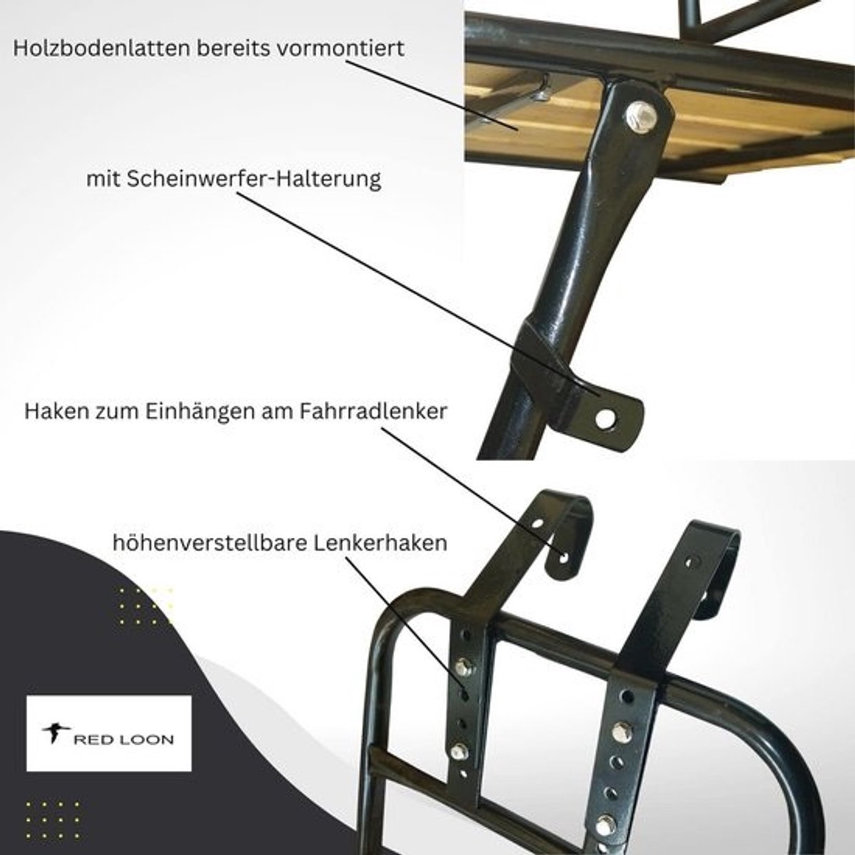 Bagagedrager met XL Fietsmand voor Voorwiel - Geschikt voor Nederlandse Fietsen