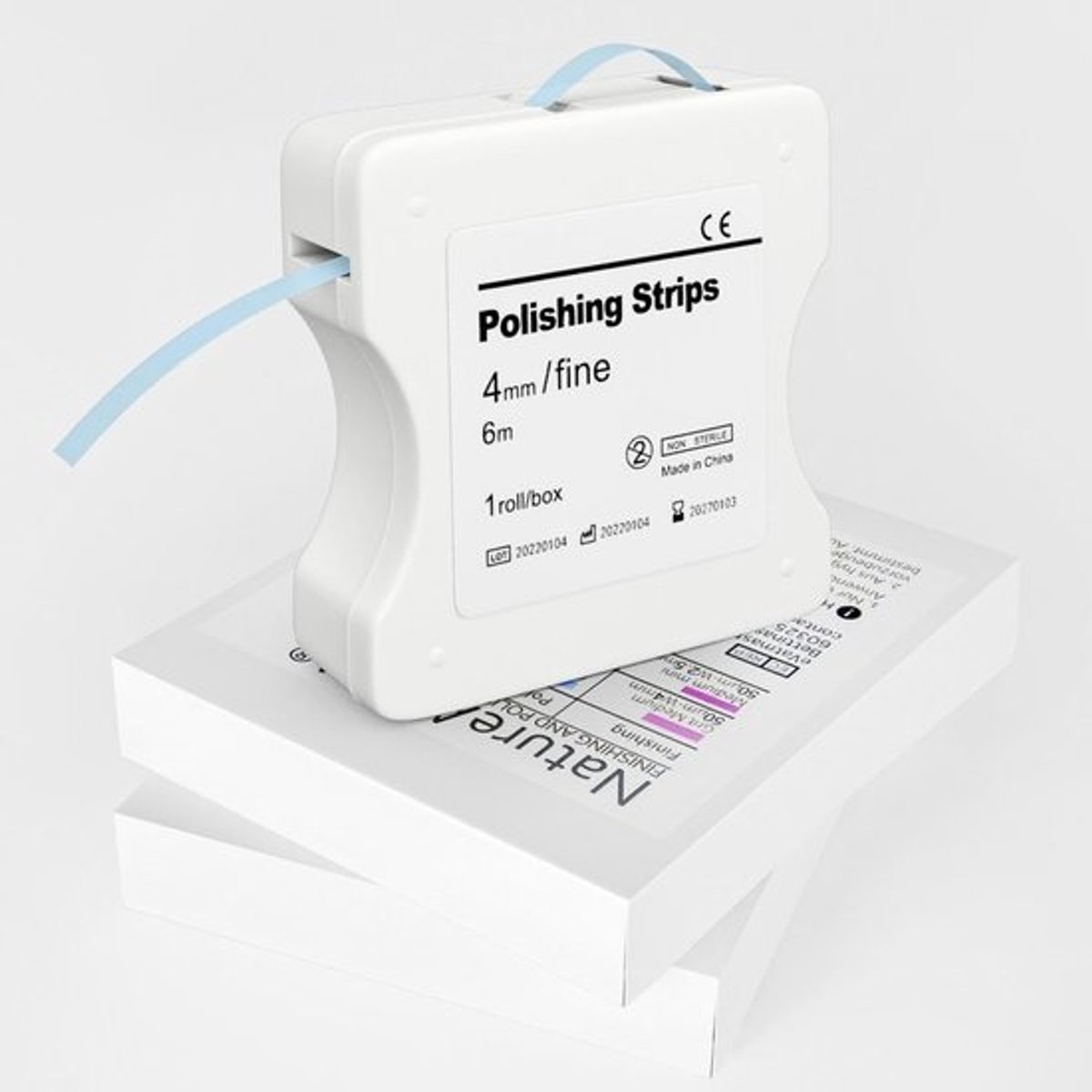 Tanden Polijststrips Fijne Korrel - 4mm Breed & 6m Rol - Voor Composiet en Interdentale Polijsting