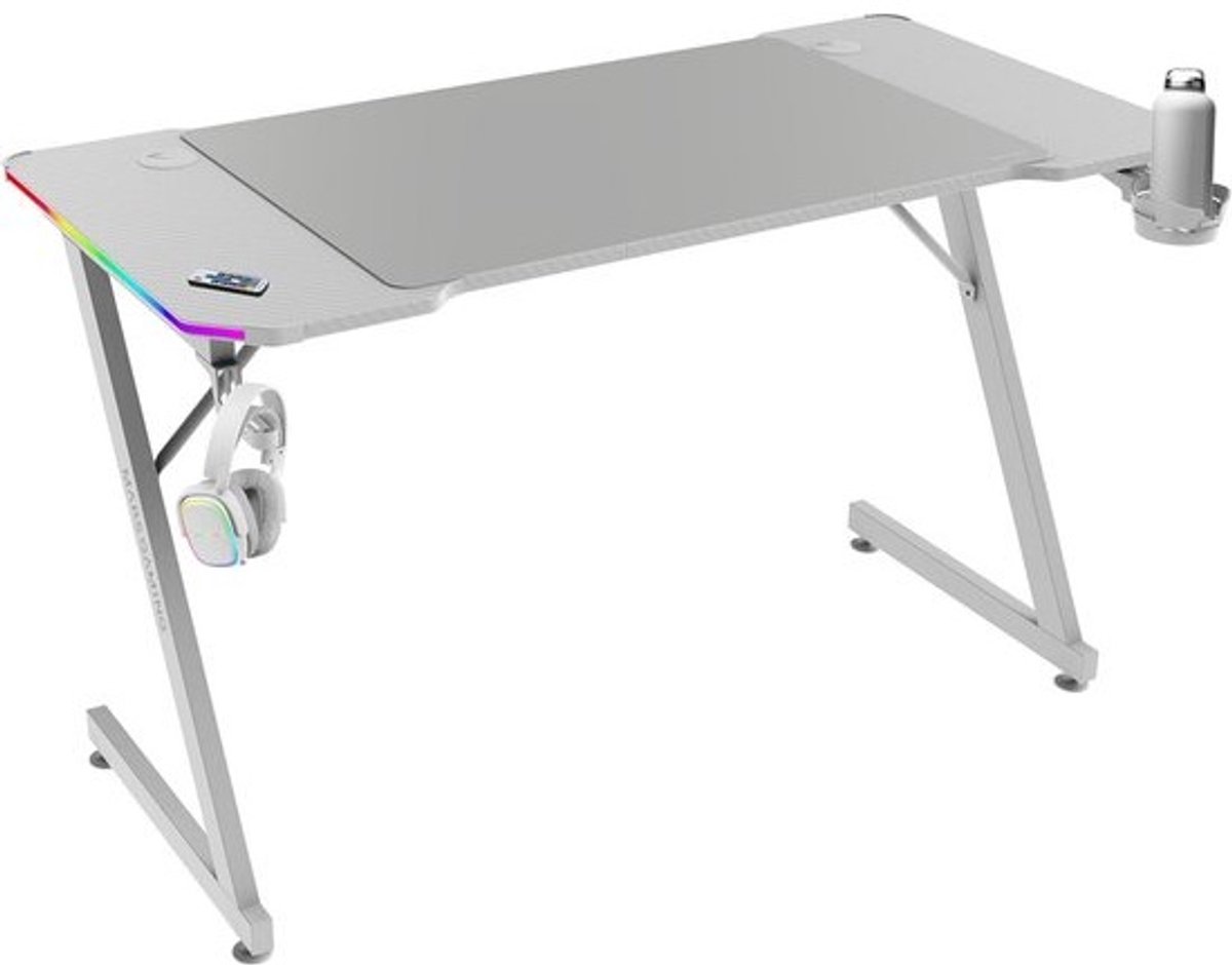 Ergonomische Gaming Bureau met ARGB LED Verlichting en XXL Muisoptrek