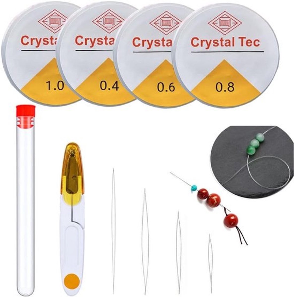 Elastisch Garen Set voor Sieraden Maken - Verschillende Diktes Nylon Koord