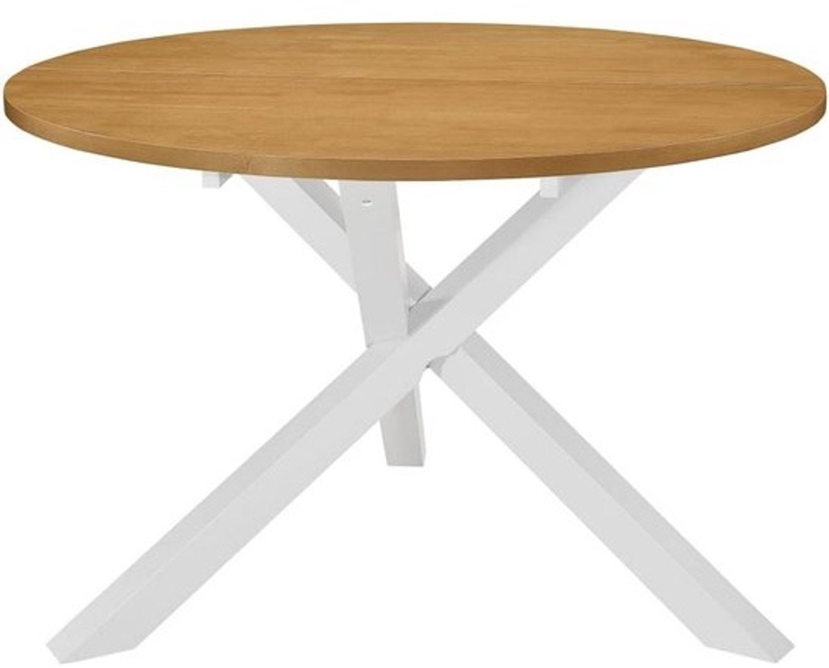 Eettafel 120x75 cm Rechthoekig Wit MDF - Degelijke Eetkamertafel